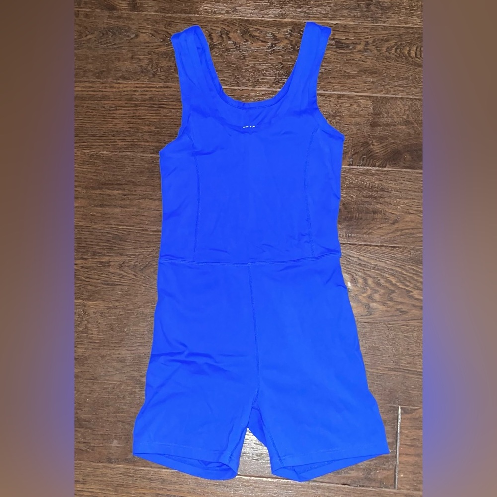 Set Active Royal Blue Short Onesie